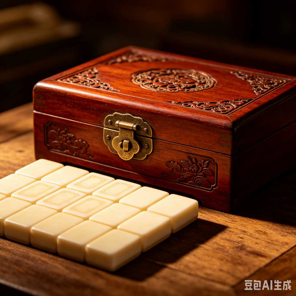 stylish text mahjong set