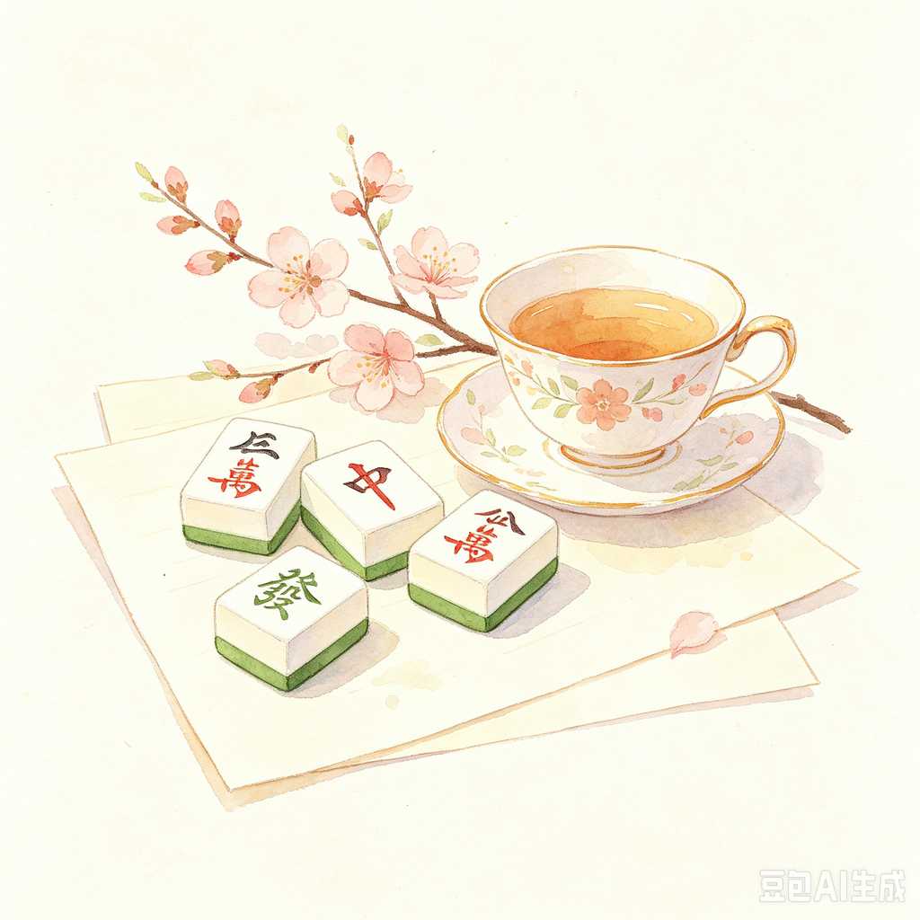 decorative mahjong tiles set