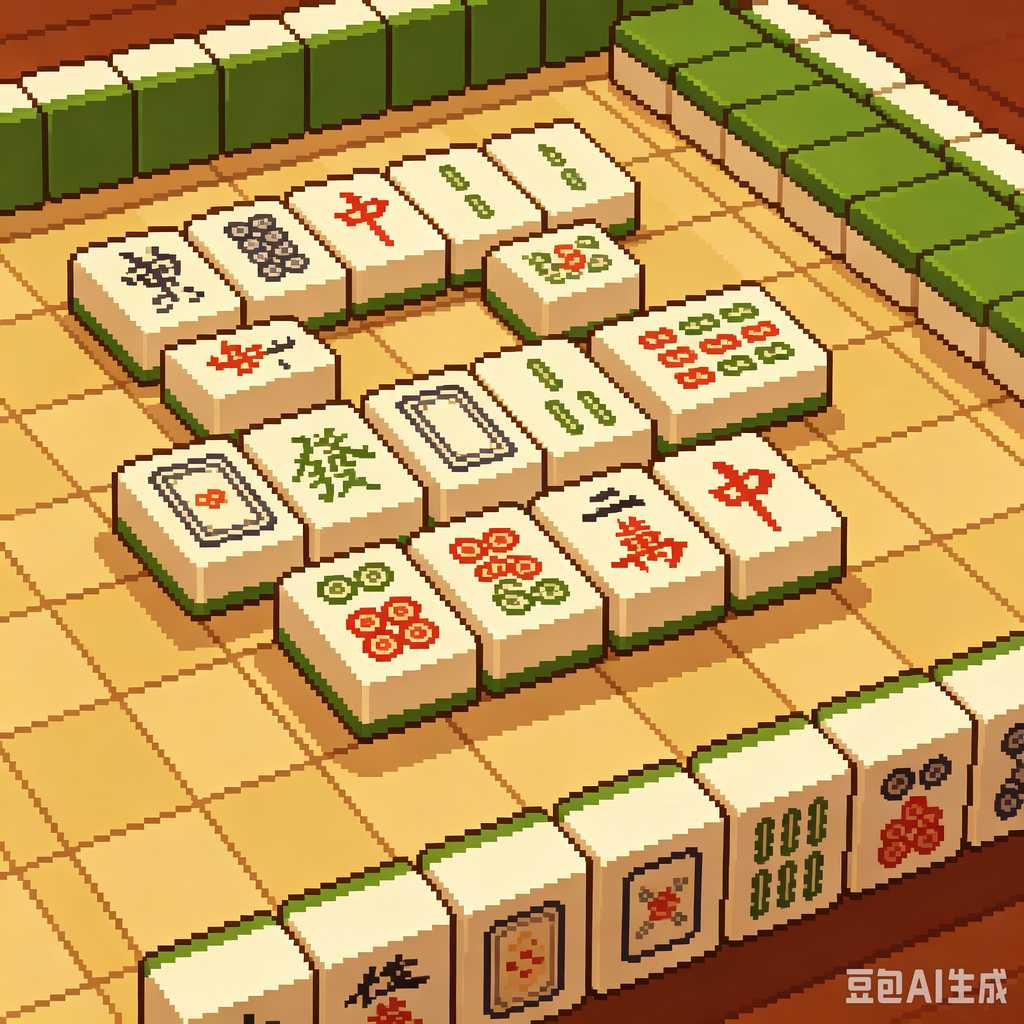 hand painted mahjong tiles
