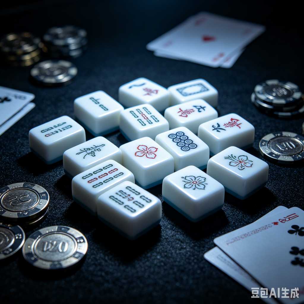 pastel color mahjong tiles