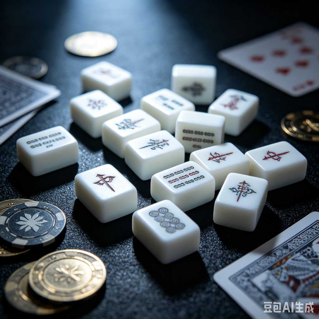 simple text mahjong tiles